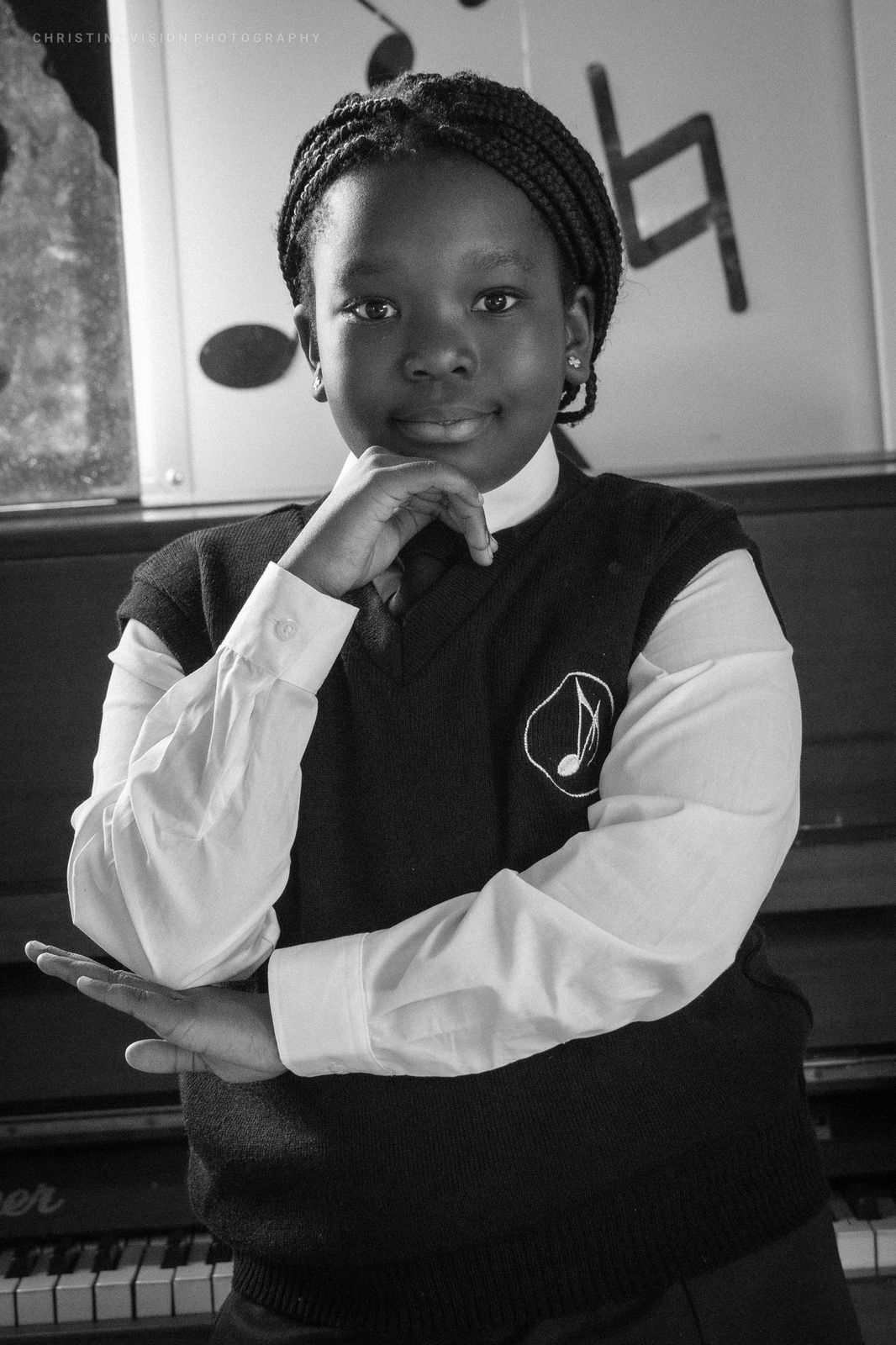 Student portrait at the piano